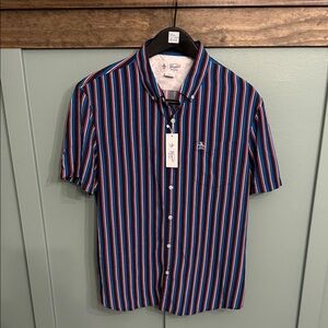 Original Penguin Men's Multicolor Striped Button Down Shirt
